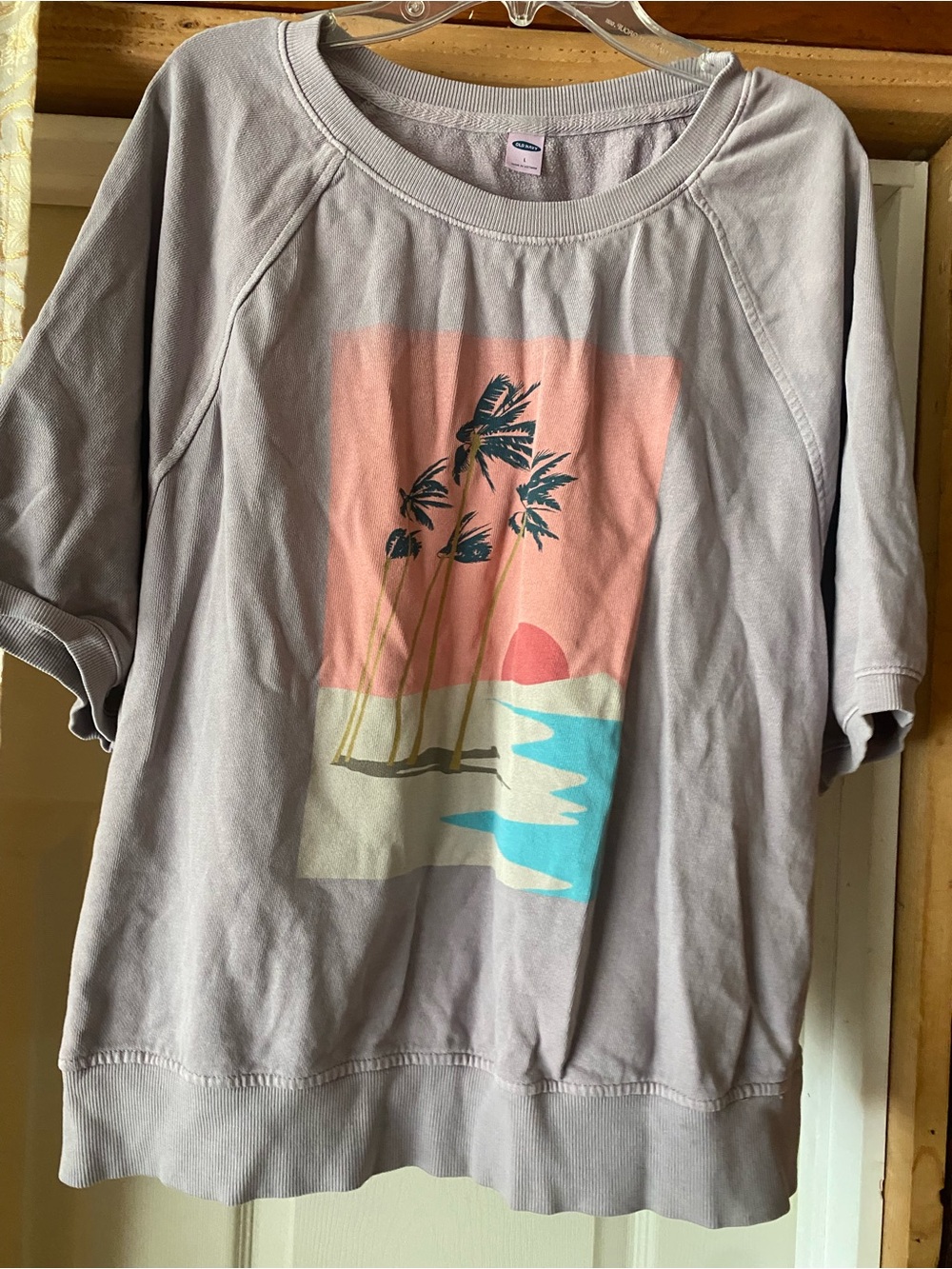 Old Navy Taupe Crewneck Sweatshirt